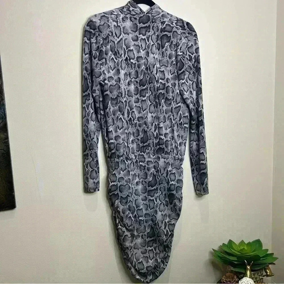 Snake Print Michael Kors Midi Dress PTP 21” Stretchy - Picture 3 of 11